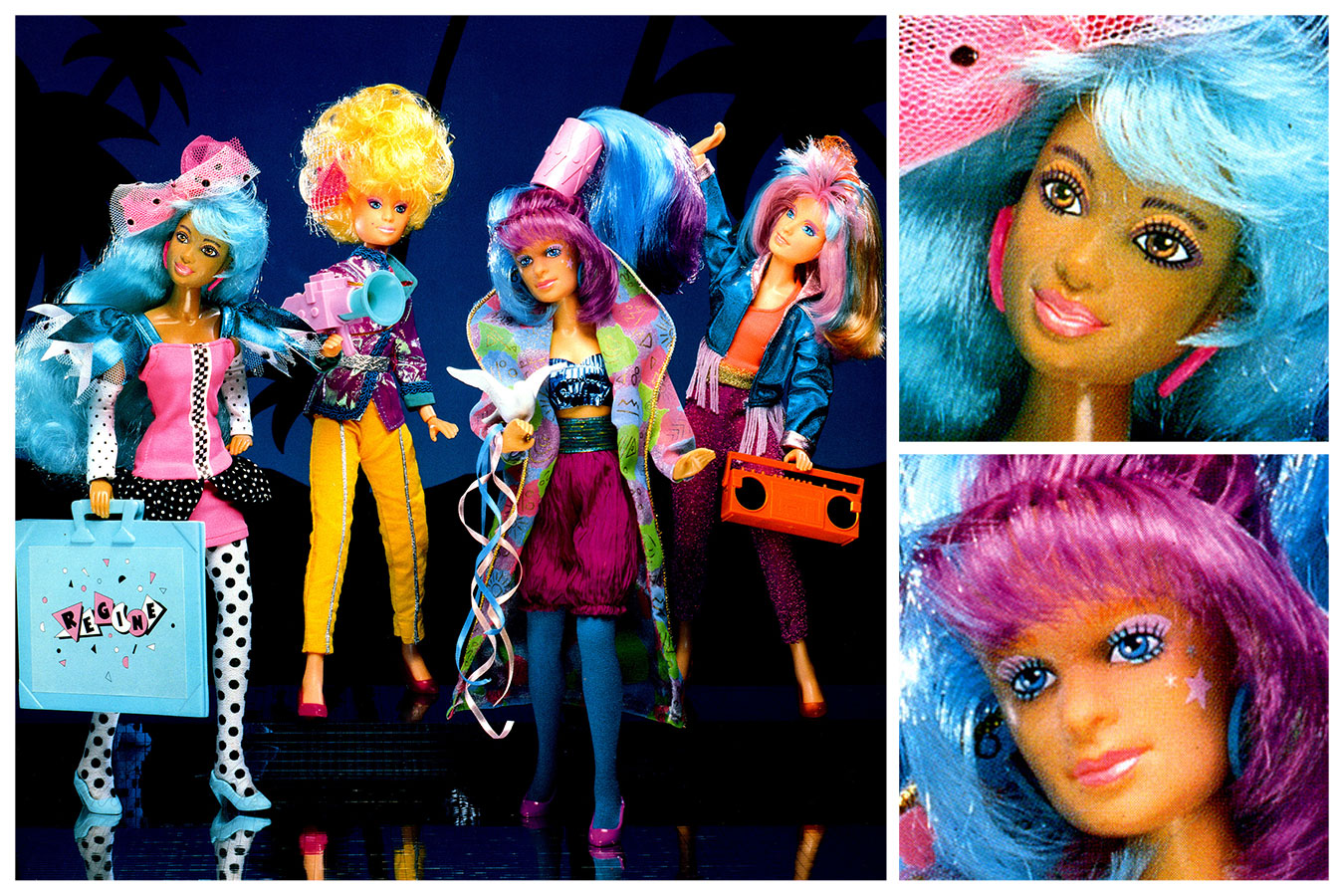 The Holograms 4005, Regine and Astral -- images from 1988 Hasbro Pre-Toy Fair Catalog