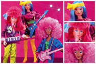 The Holograms 4005, Aja, Kimber, and Shana 1987 -- images from 1987 Hasbro Toy Fair Catalog