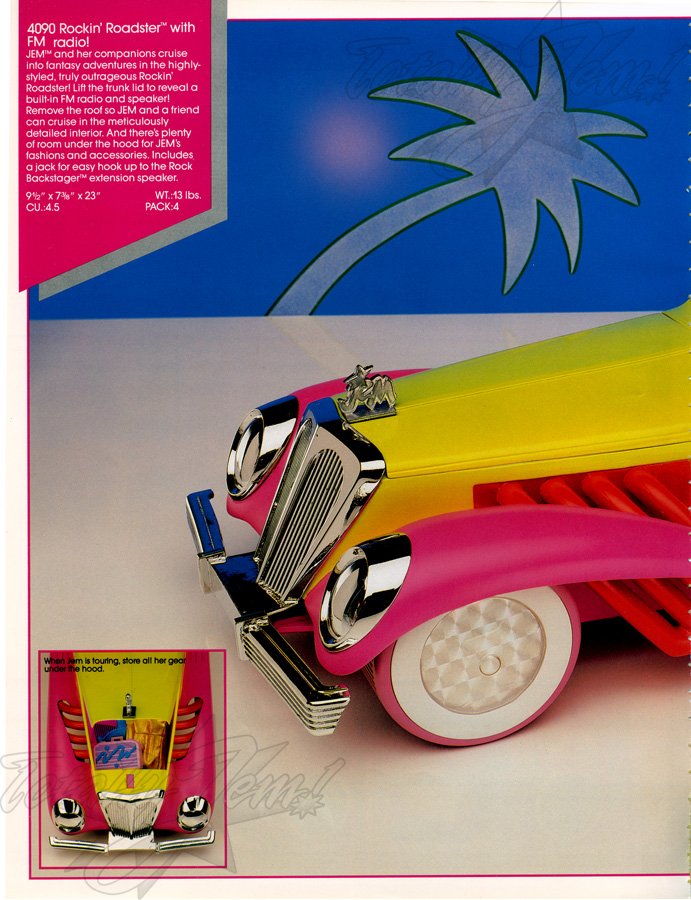 Hasbro 1986 US Toy Fair Catalog - 4090 Rockin' Roadster™ with FM radio!