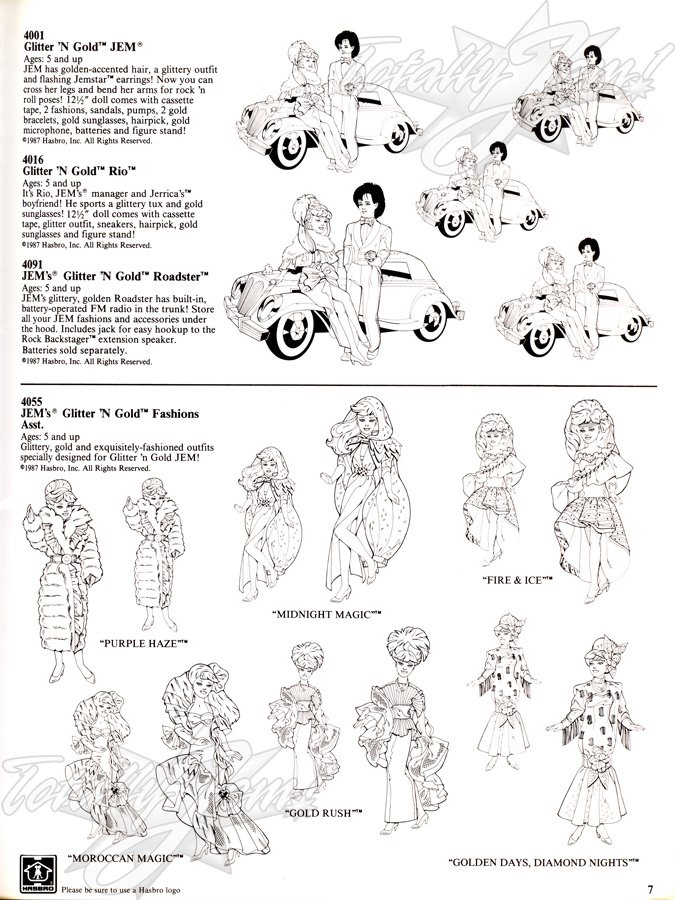 Hasbro 1987 US Line Art Catalog