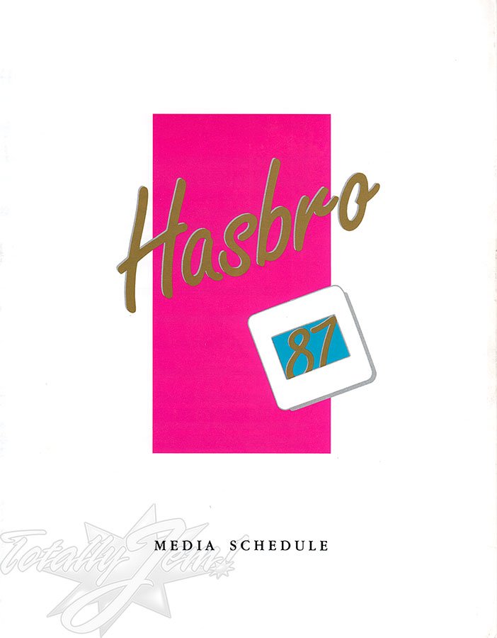 1987 Hasbro Media Schedule