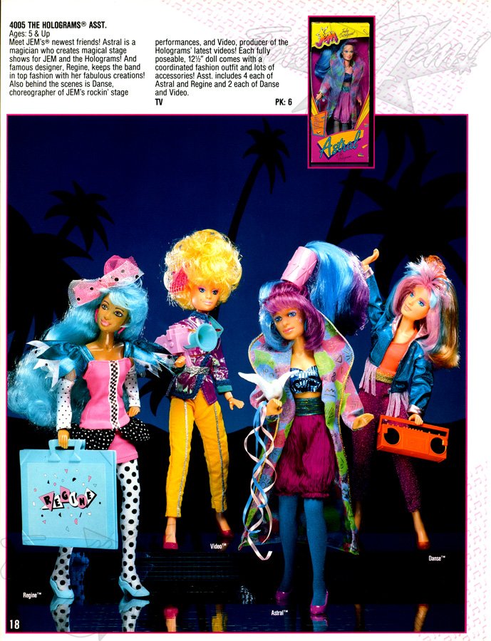 Hasbro 1988 US Pre-Toy Fair Catalog - 4005 THE HOLOGRAMS® ASST.