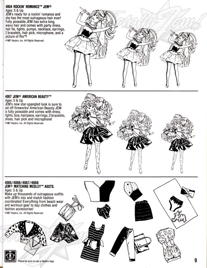 Hasbro 1988 US Pre-Toy Fair Line Art Catalog