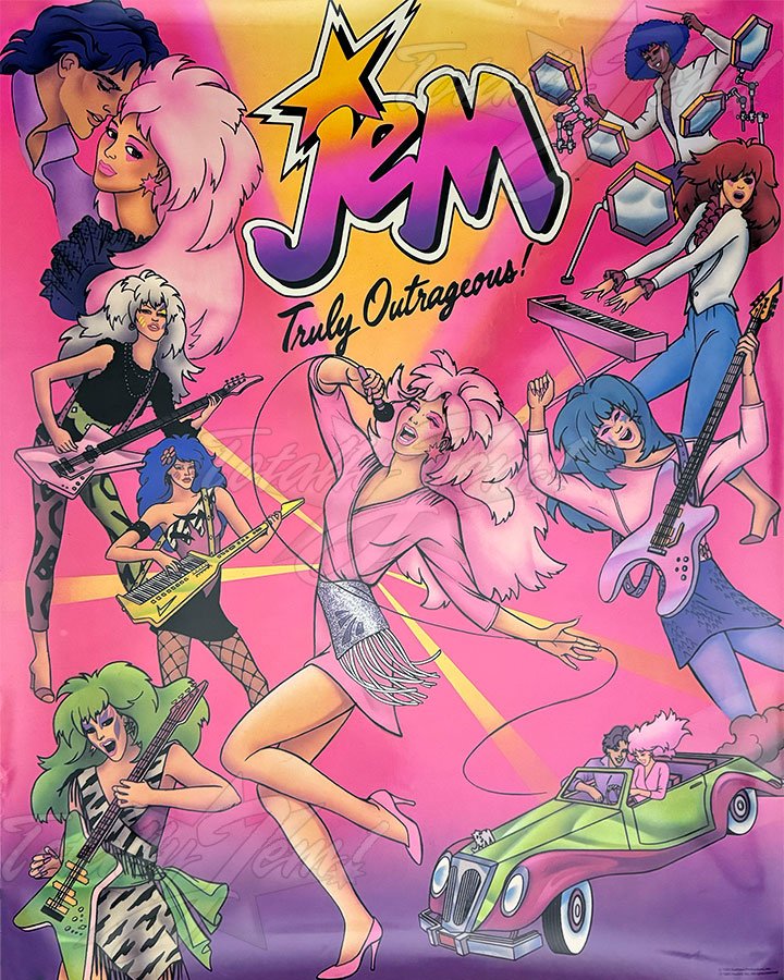 Jem Truly Outrageous Audition Contest Poster 1985 Sunbow Productions, Inc. 1985 Hasbro, Inc.
