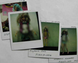 Polaroids of Early Raya prototypes