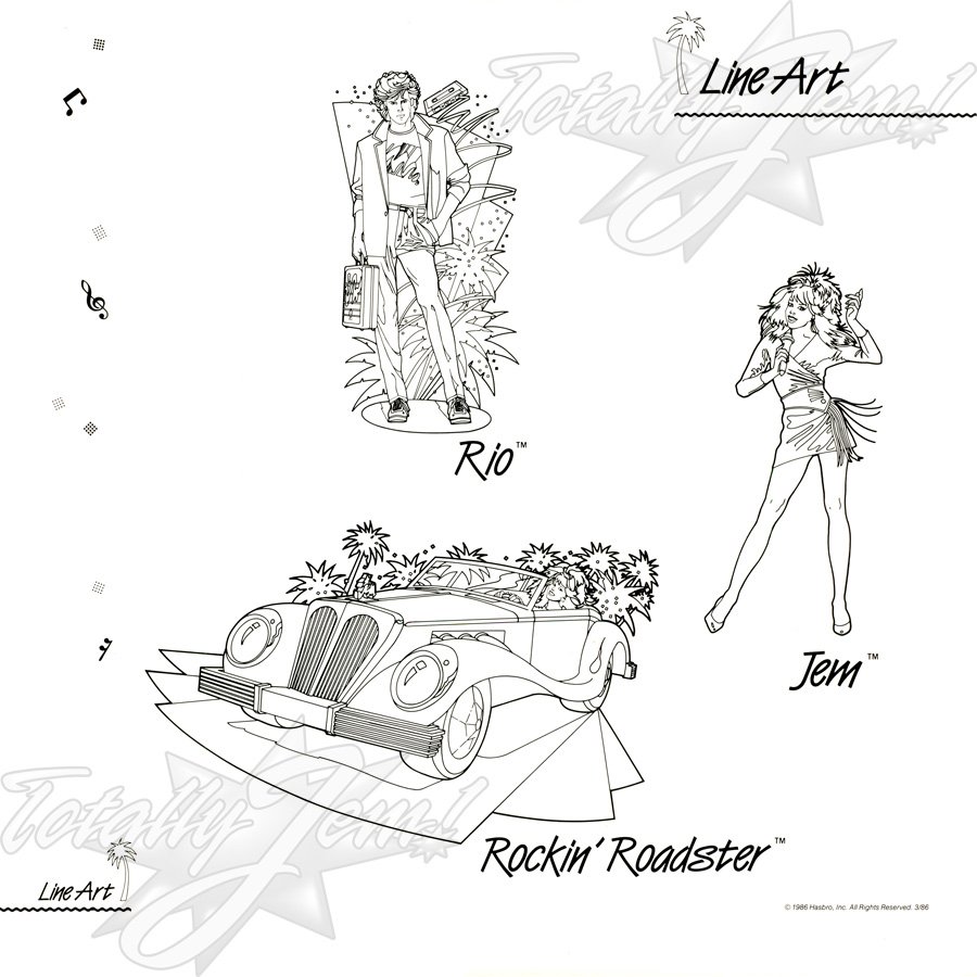 1986 JEM Licensing Kit - line art