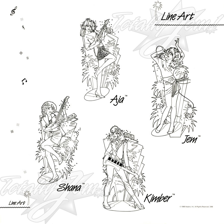 1986 JEM Licensing Kit - line art