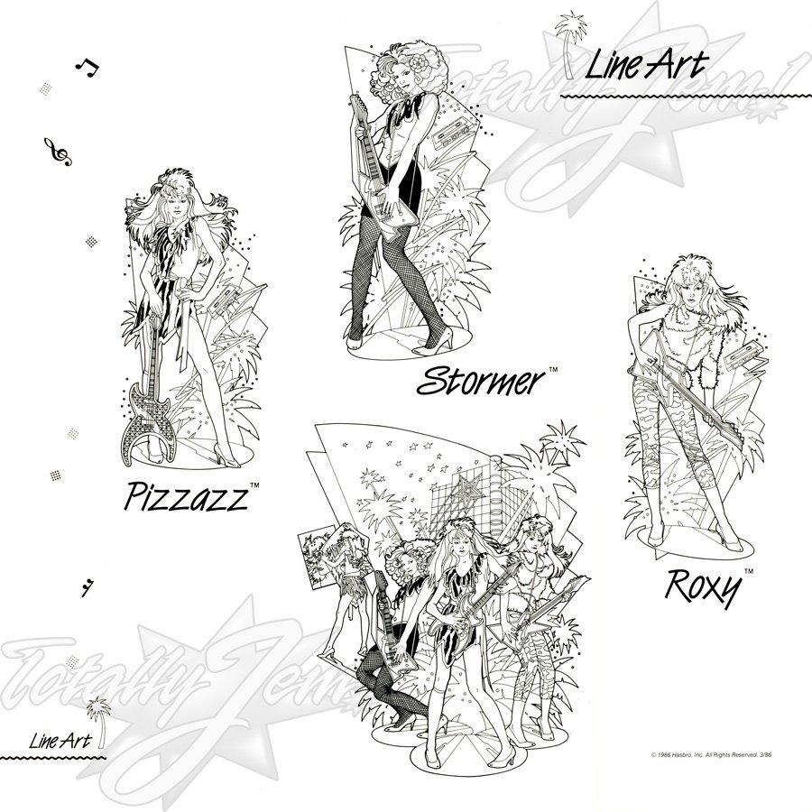 1986 JEM Licensing Kit - line art