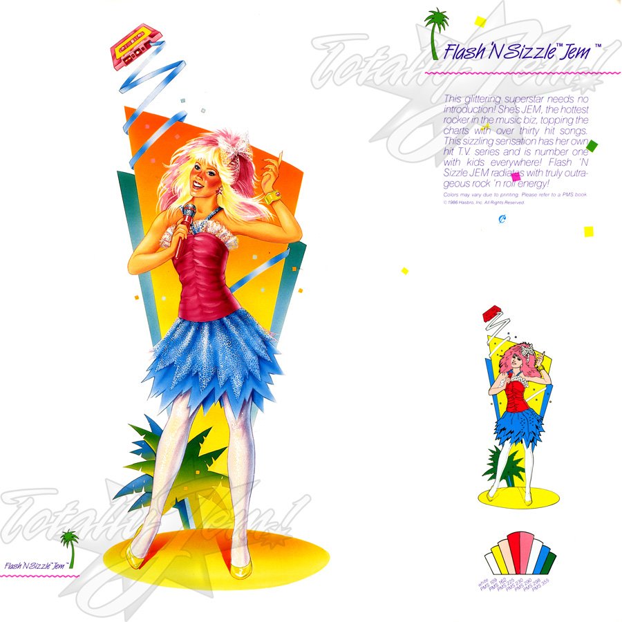1987 JEM Licensing Update - Flash ' N Sizzle™ Jem™