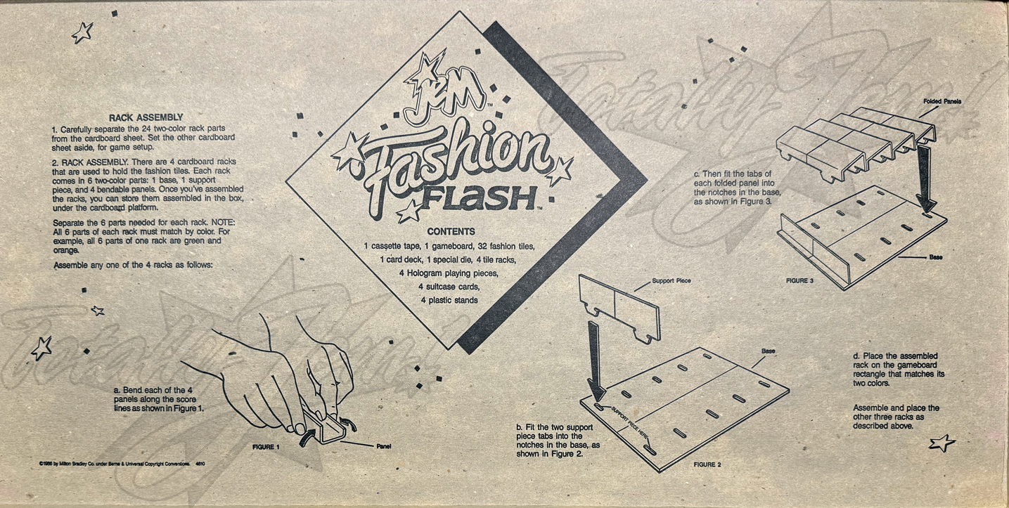 Milton Bradley Fashion Flash Game
Milton Bradley 4610 &copy;1986