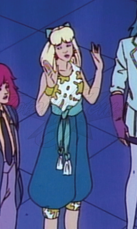 Jem fashion as seen in the Sunbow Productions, Inc., cartoon series.