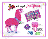 Jem and her pet Dolli Llama