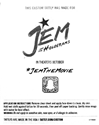 San Diego Comic-Con 2015 Custom Tattly Temporary JEM Tattoos