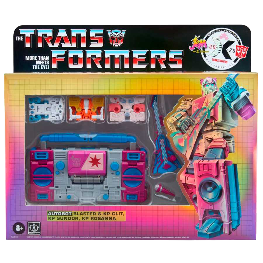 Transformers & Jem and the Holograms Officially Cross Over Autobot Blaster SDCC 2026