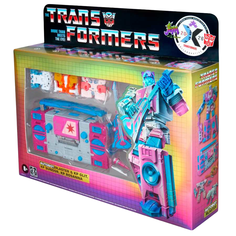 Transformers & Jem and the Holograms Officially Cross Over Autobot Blaster SDCC 2026